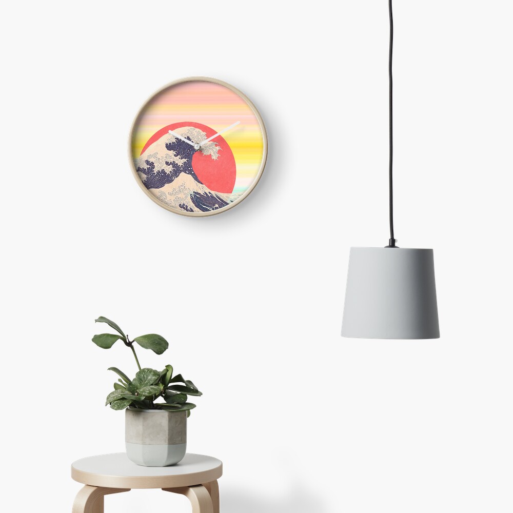 Hokusai revisited Clock