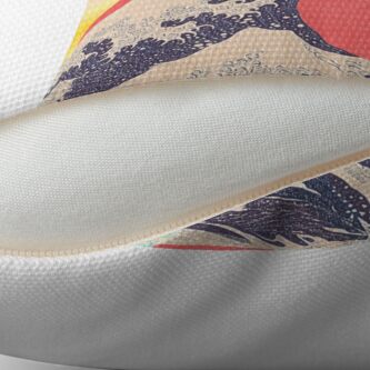 Alternate view of Hokusai revisited Throw Pillow