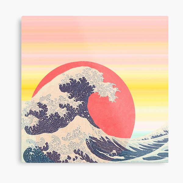 Hokusai revisited Metal Print