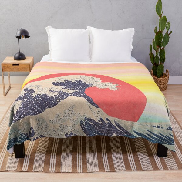 Hokusai revisited Throw Blanket