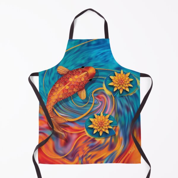 Item preview, Fire and Water Lotus Koi Fish designed and sold by Karin Taylor.