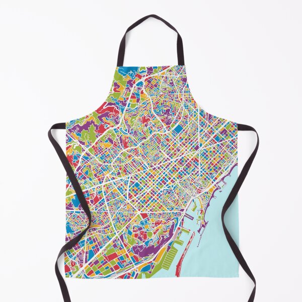 Item preview, Barcelona Spain City Map designed and sold by ArtPrints.