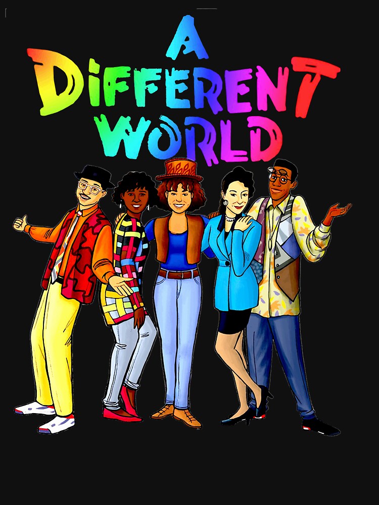 “A Different World” T-shirt for Sale by davidcocatch | Redbubble | a