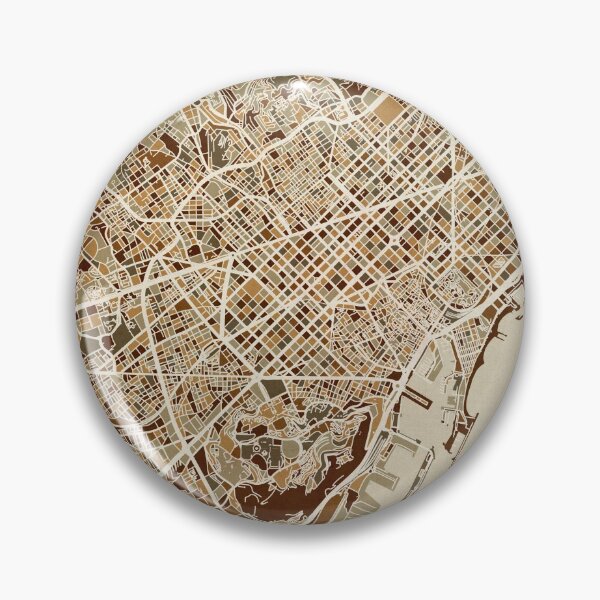 Item preview, Barcelona Spain City Map designed and sold by ArtPrints.