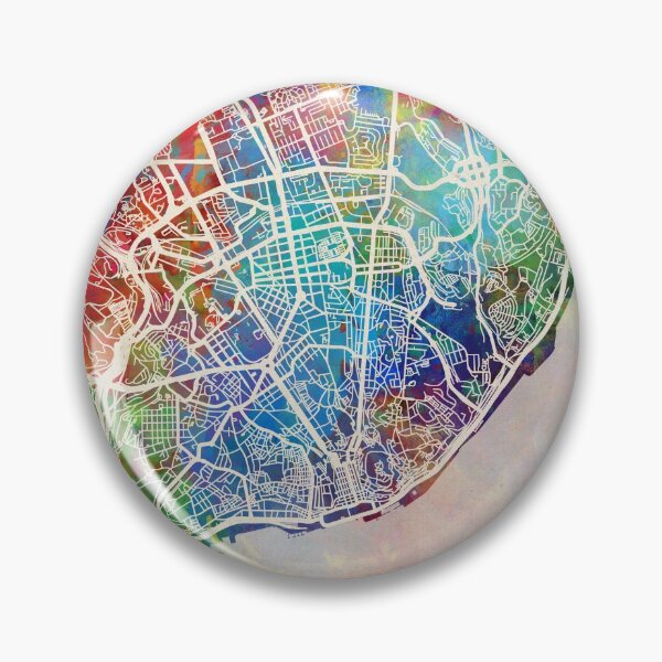 Artikelvorschau, Lisbon Portugal City Map entworfen und verkauft von ArtPrints.