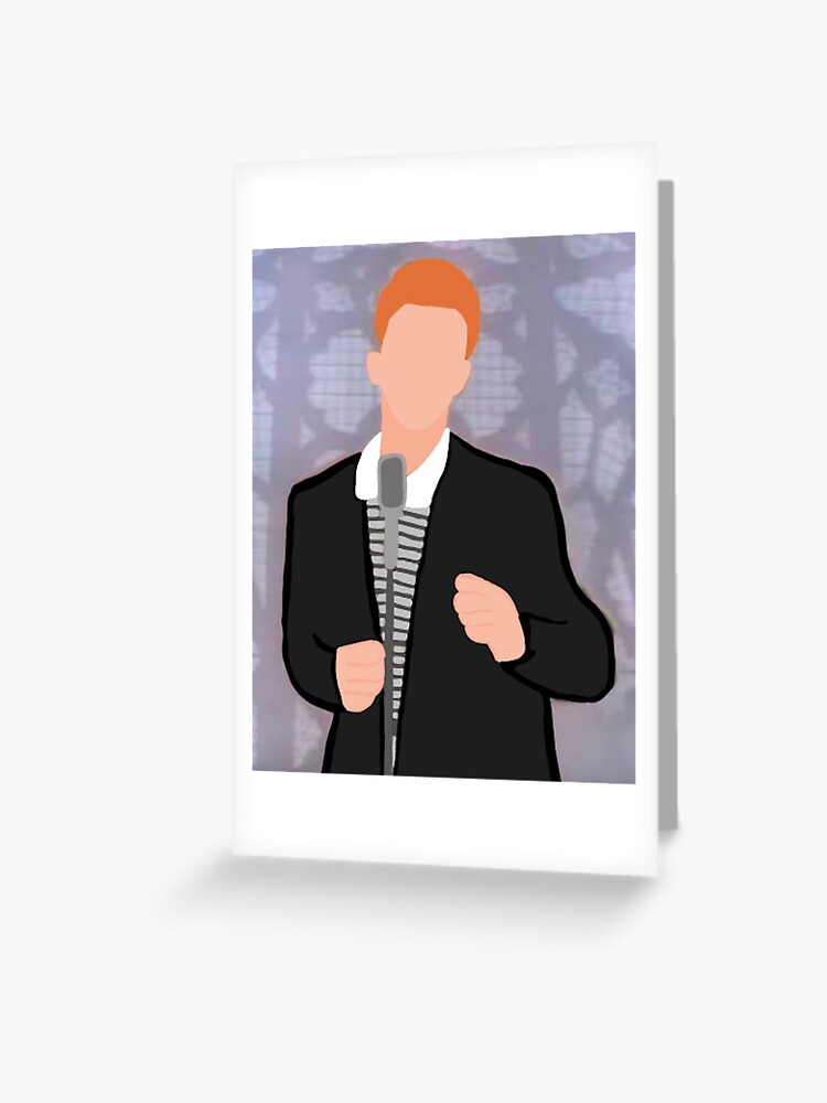 Rick Roll Rick Astley Never Gonna Give You Up Postcard for Sale by lily  vincent