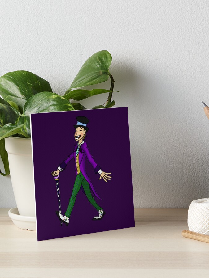 Willy Wonka Walk Art Board Print for Sale by grossghostuncle