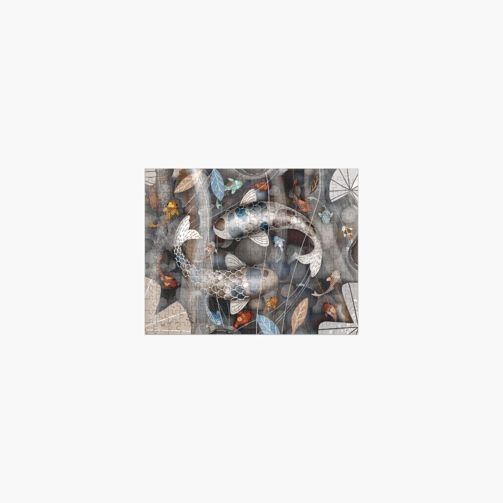 Koi Fish Pond Jigsaw Puzzle
