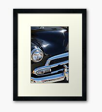 Black Antique Muscle Car Framed Print