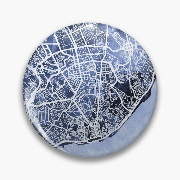 Artikelvorschau, Lisbon Portugal City Map entworfen und verkauft von ArtPrints.