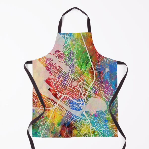 Item preview, Bergen Norway City Map designed and sold by ArtPrints.