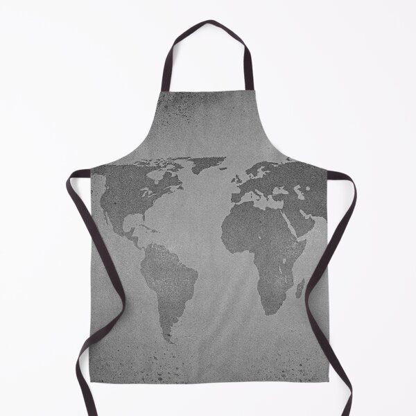 Item preview, Vintage black and white world map designed and sold by steveball.