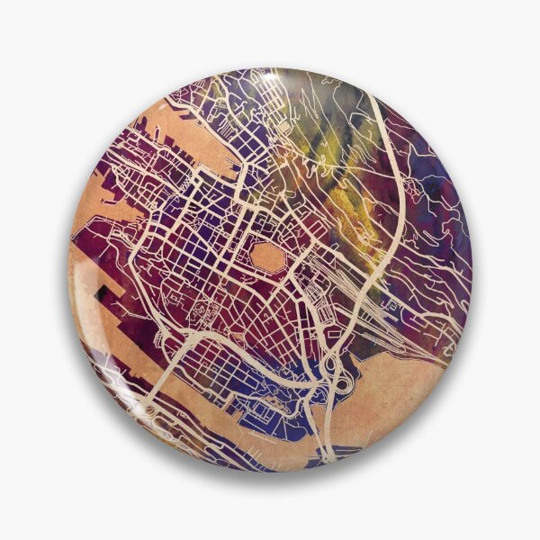 Item preview, Bergen Norway City Map designed and sold by ArtPrints.