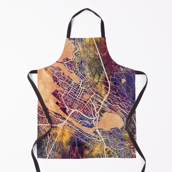 Item preview, Bergen Norway City Map designed and sold by ArtPrints.