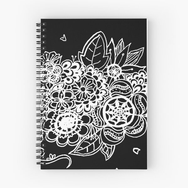 Item preview, Flower garden - White (Zentangle/ Doodle/ Mandala) designed and sold by CreativityRoams.