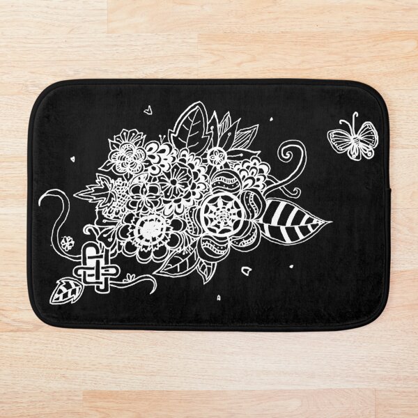 Item preview, Flower garden - White (Zentangle/ Doodle/ Mandala) designed and sold by CreativityRoams.