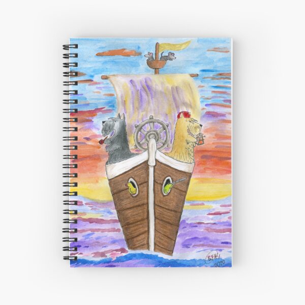 The Two Captains Spiral Notebook
