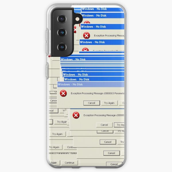 Windows XP Exception Samsung Galaxy Soft Case