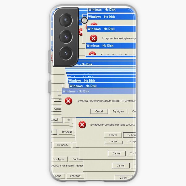 Windows XP Exception Samsung Galaxy Soft Case
