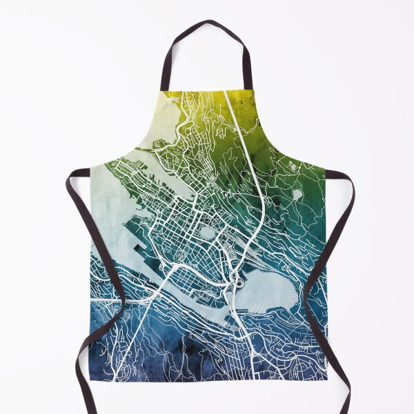 Item preview, Bergen Norway City Map designed and sold by ArtPrints.