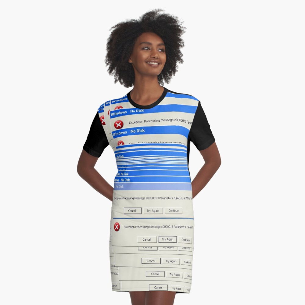 Item preview, Graphic T-Shirt Dress designed and sold by pixelskaya.