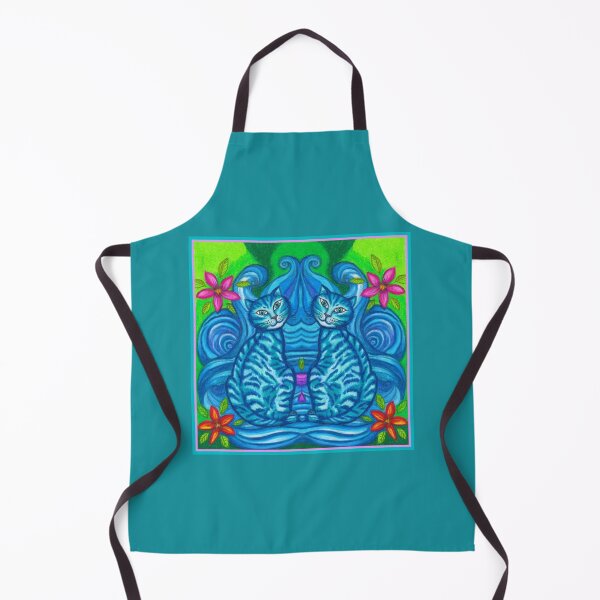 Item preview, Blue Tabbies with Waves designed and sold by PaniaBrown.