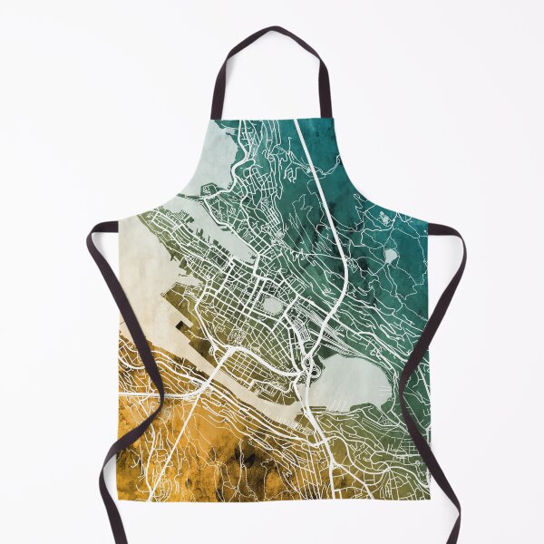 Item preview, Bergen Norway City Map designed and sold by ArtPrints.