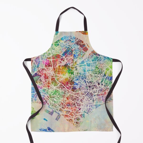 Artikelvorschau, Singapore City Map entworfen und verkauft von ArtPrints.