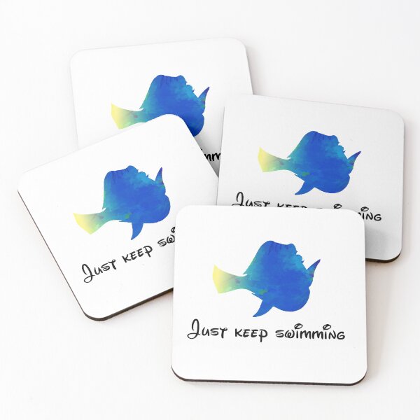 Item preview, Just keep swimming Inspired Silhouette designed and sold by ShadowsInspired.