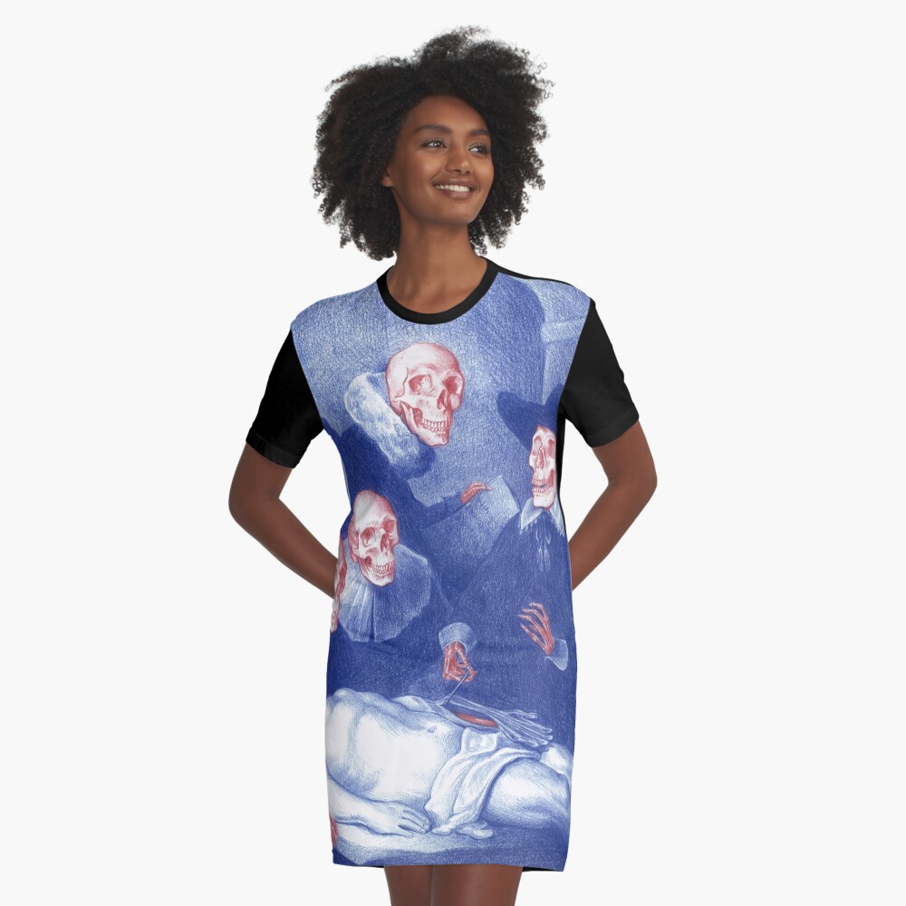 Item preview, Graphic T-Shirt Dress designed and sold by pixelskaya.