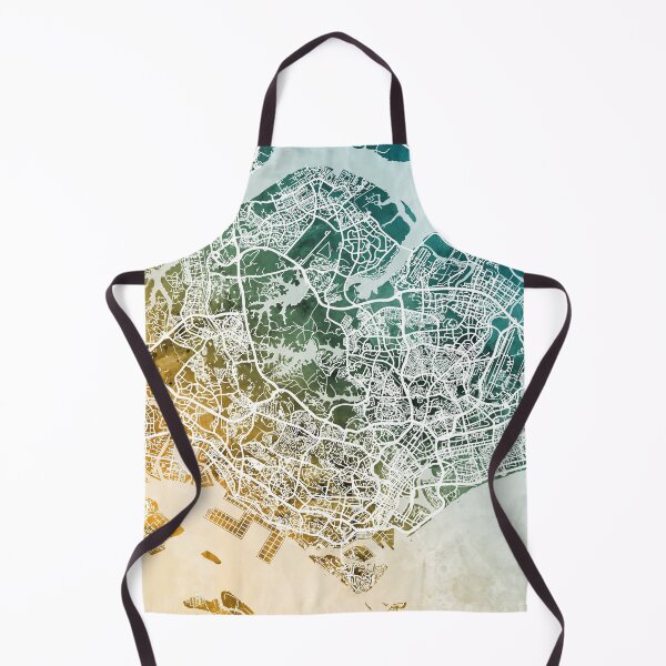 Artikelvorschau, Singapore City Map entworfen und verkauft von ArtPrints.