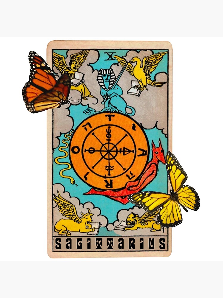 "Sagittarius Tarot card zodiac sign " Art Print by angelslover Redbubble