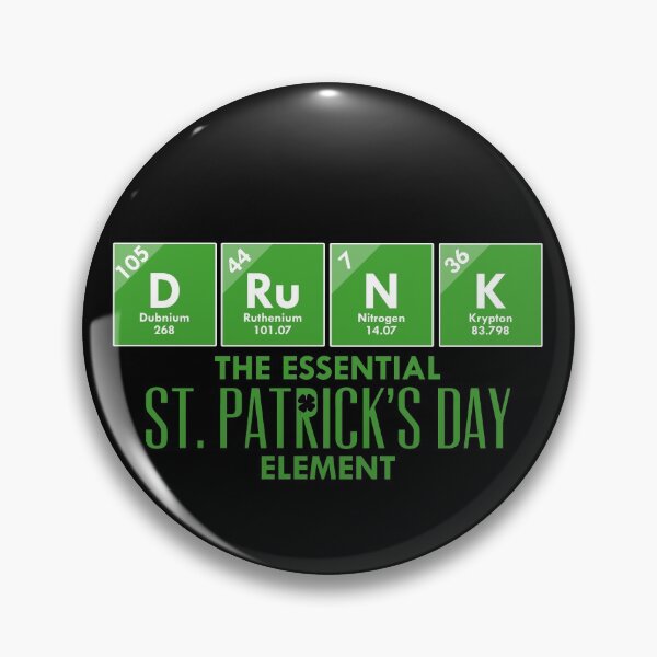 Item preview, Drunk St. Patrick's Day Element Shirt Chemistry Gear in Green designed and sold by DynamicDesign.