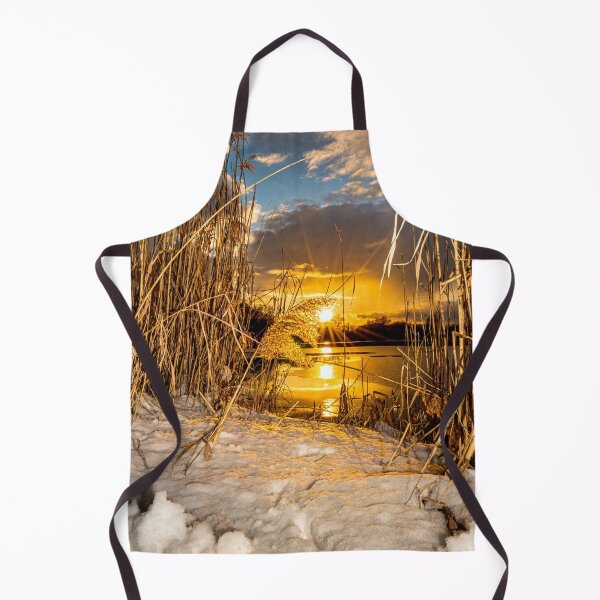 Item preview, Canterbury Stour Lake snowy sunset designed and sold by rogerstanger.
