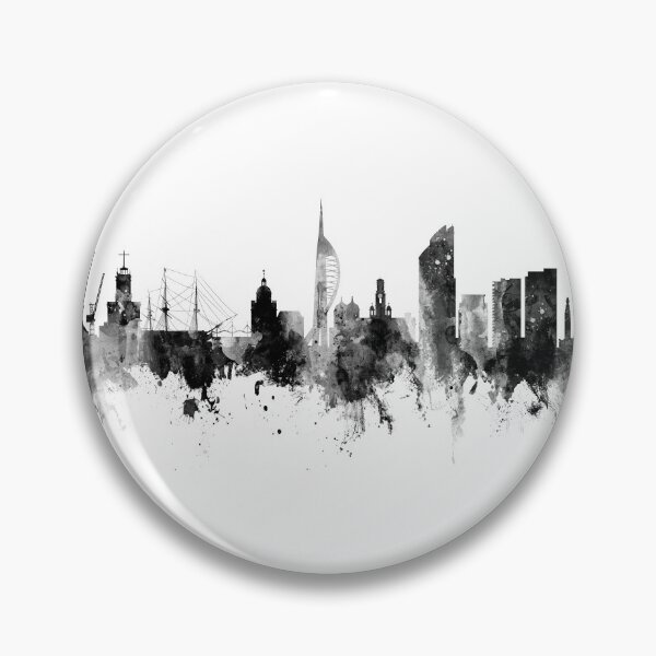 Item preview, Portsmouth England Skyline designed and sold by ArtPrints.