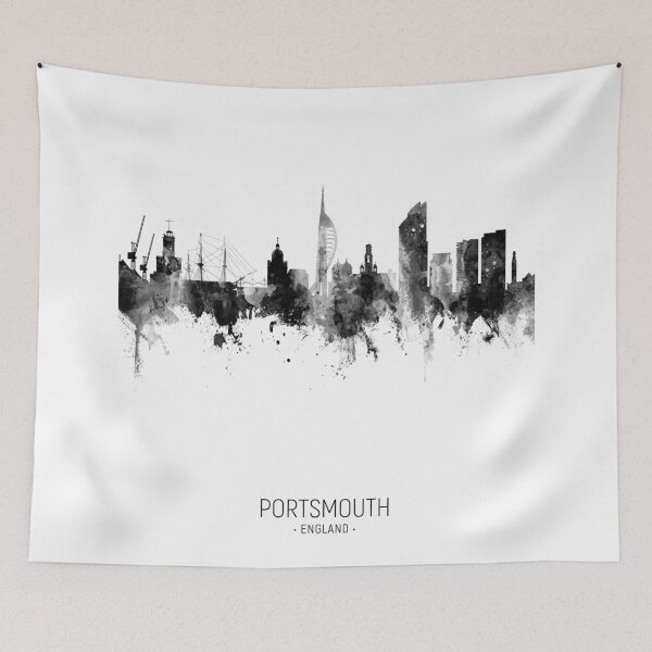 Item preview, Portsmouth England Skyline designed and sold by ArtPrints.