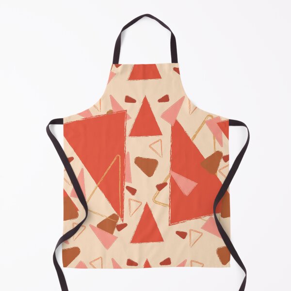 Item preview, Abstract Pastel Orange Pattern Triangles Large designed and sold by ranadigipaint.