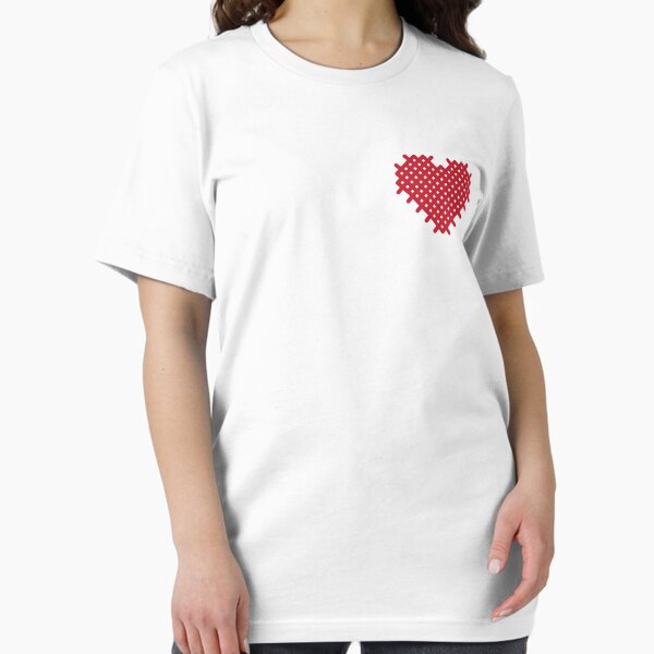 Cross Stitched Hearts Essential T-Shirt
