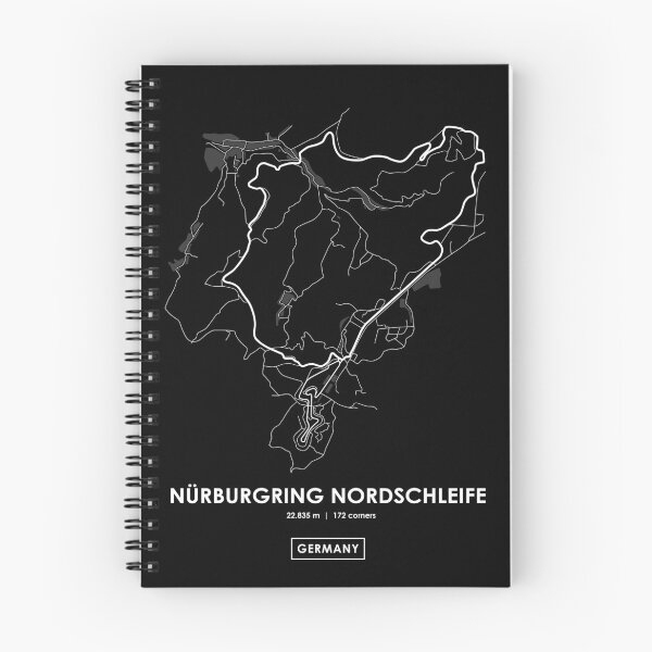 Item preview, Nürburgring Nordschleife - Germany Track Map WHITE designed and sold by andreanastasio.