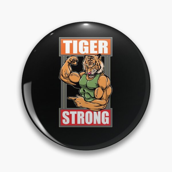 Item preview, Tiger Strong Weightlifter Fitness designed and sold by GriffsGraphix.
