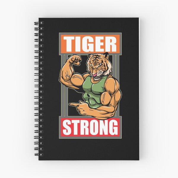 Item preview, Tiger Strong Weightlifter Fitness designed and sold by GriffsGraphix.