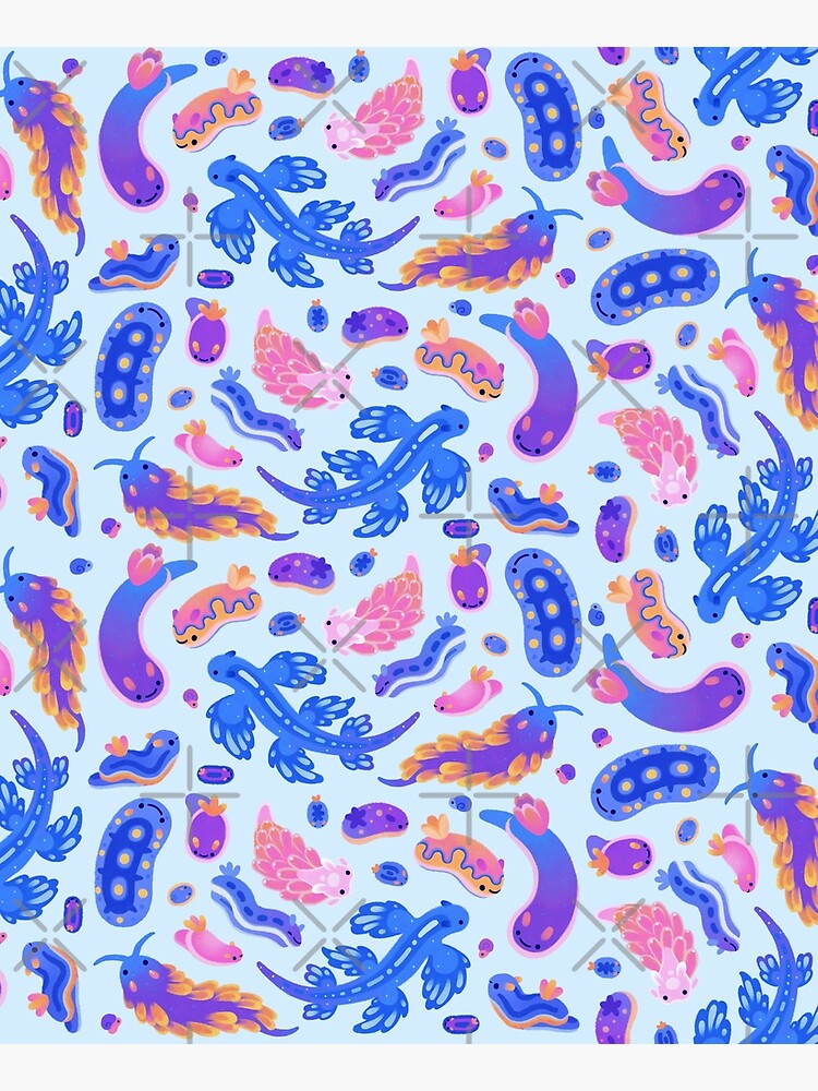 Sea slug - pastel blue by pikaole
