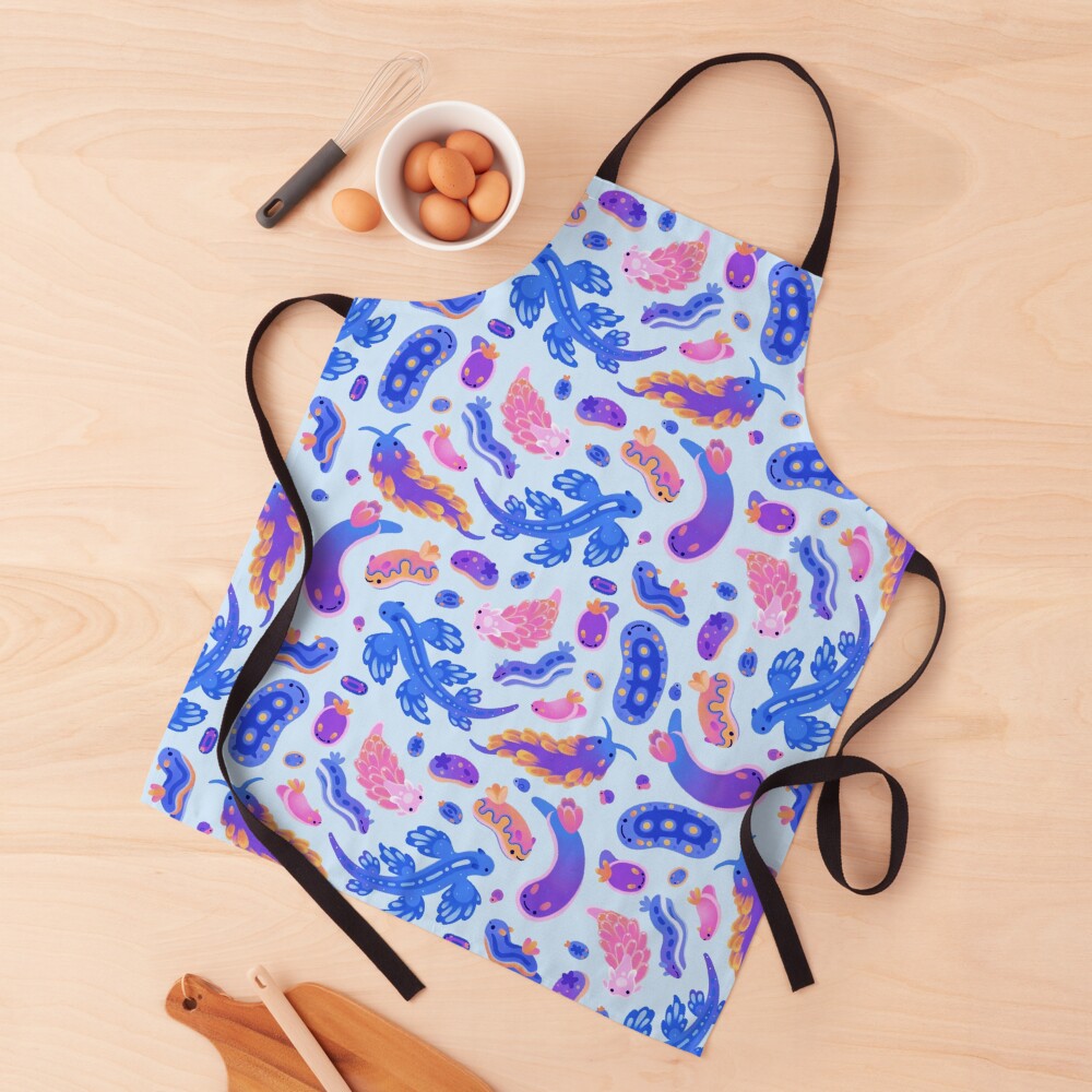 Sea slug - pastel blue Apron