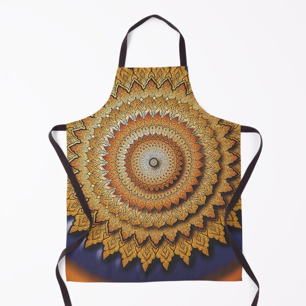 Item preview, 3D flower mandala in orange and blue designed and sold by CiniArt.