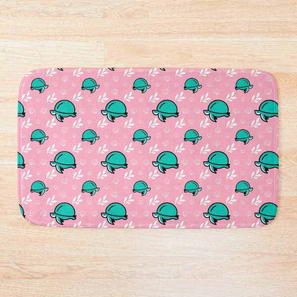 Item preview, Green Turtle Tortoise Seashell  Pink Blish Pastel background designed and sold by BabyPaws.