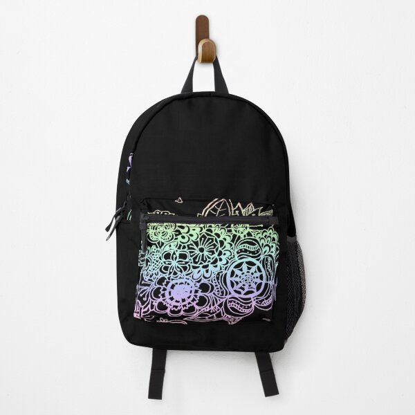 Item preview, Flower garden - Pastel Rainbow (Zentangle/ Doodle/ Mandala) designed and sold by CreativityRoams.