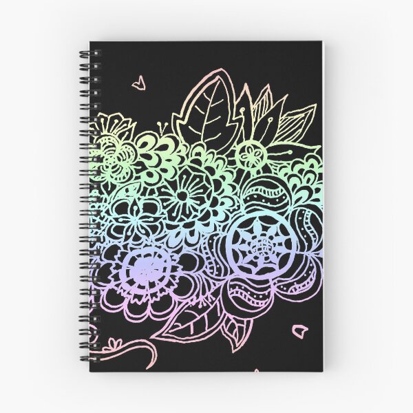 Item preview, Flower garden - Pastel Rainbow (Zentangle/ Doodle/ Mandala) designed and sold by CreativityRoams.