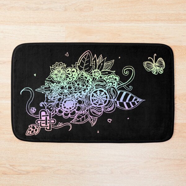 Item preview, Flower garden - Pastel Rainbow (Zentangle/ Doodle/ Mandala) designed and sold by CreativityRoams.