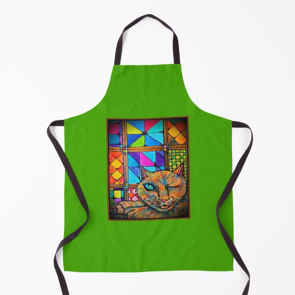 Item preview, Cat with Stained Glass designed and sold by PaniaBrown.