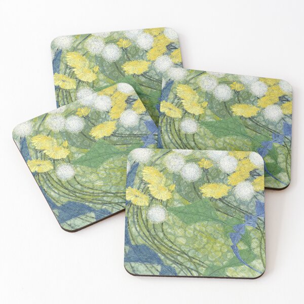 Item preview, Windy yellow flowers designed and sold by lamoonart.
